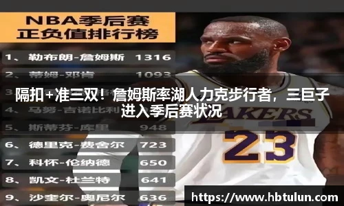 隔扣+准三双！詹姆斯率湖人力克步行者，三巨子进入季后赛状况
